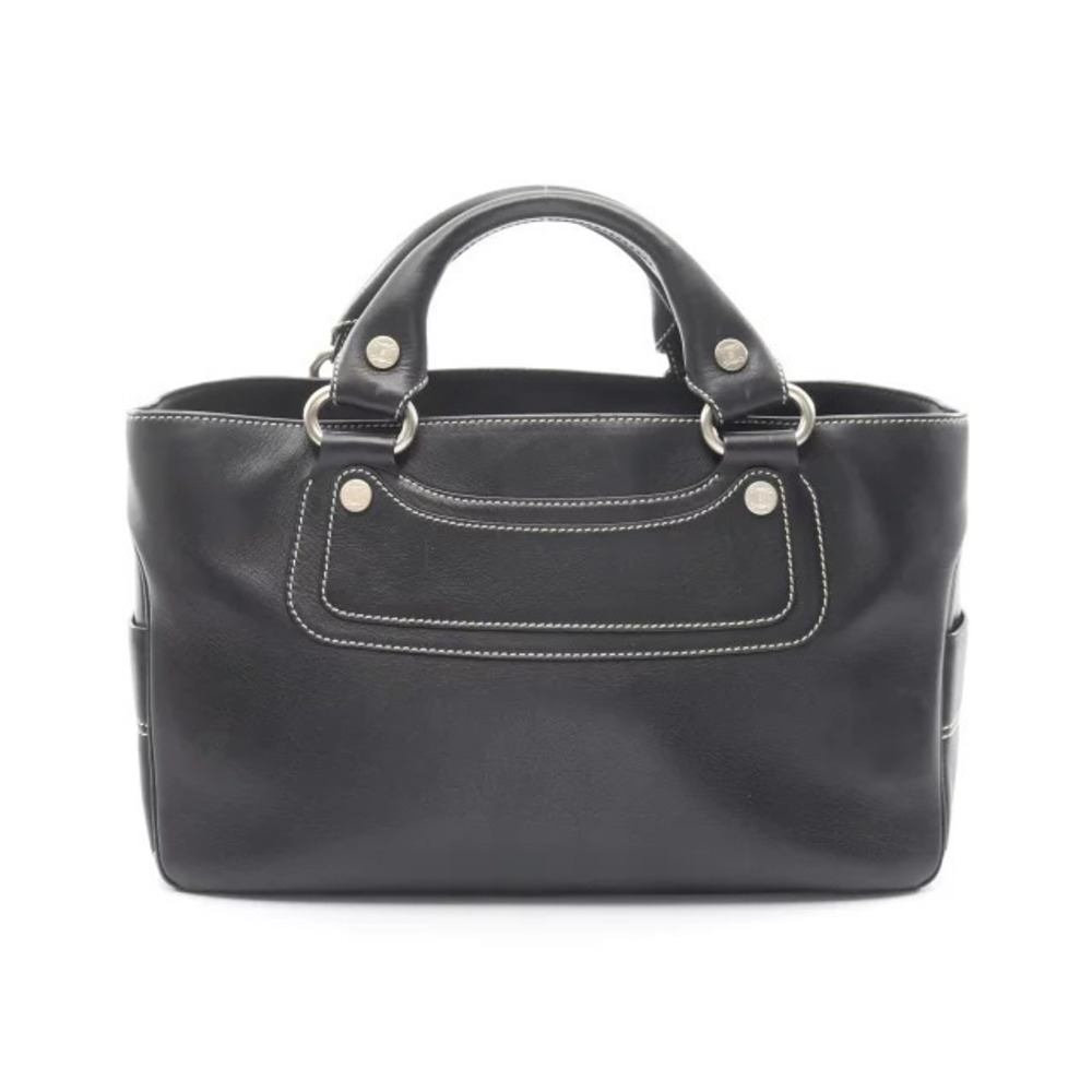 Celine Boogie Bag Handbag Leather Black